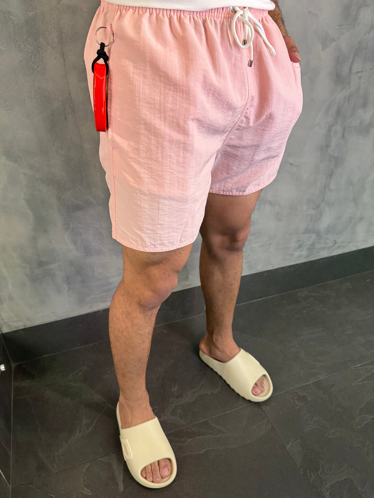 SHORT PRAIA LISO PREMIUM RSV ROSA LOTUS