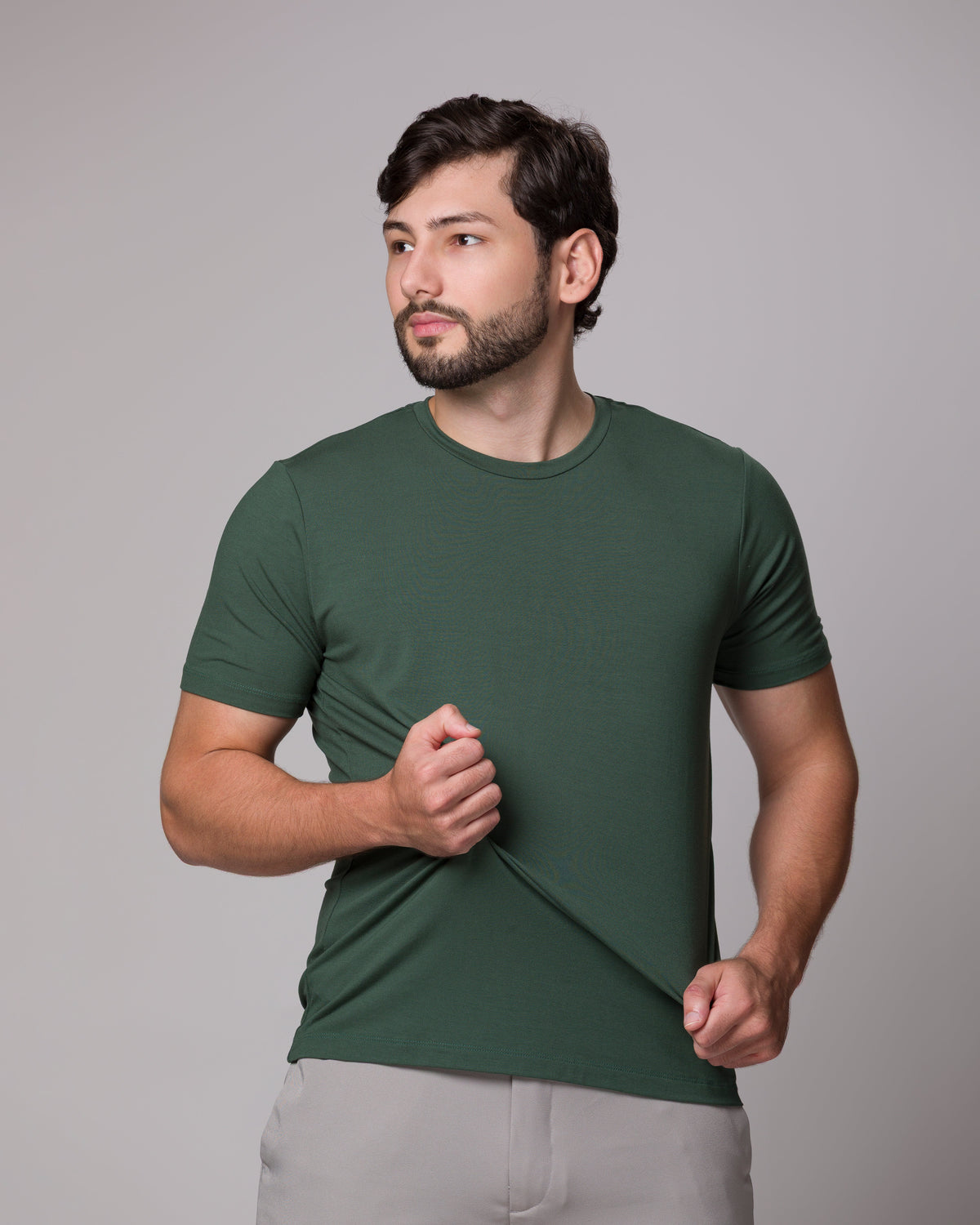 T SHIRT TECH PONTO H VERDE