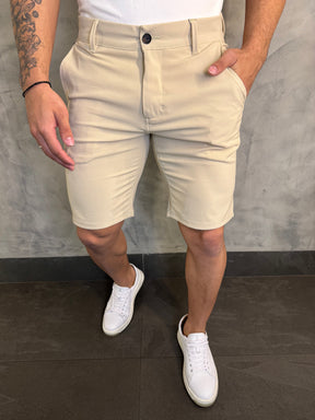 BERMUDA ALFAIATARIA JOGGER KINGEJOE BEGE