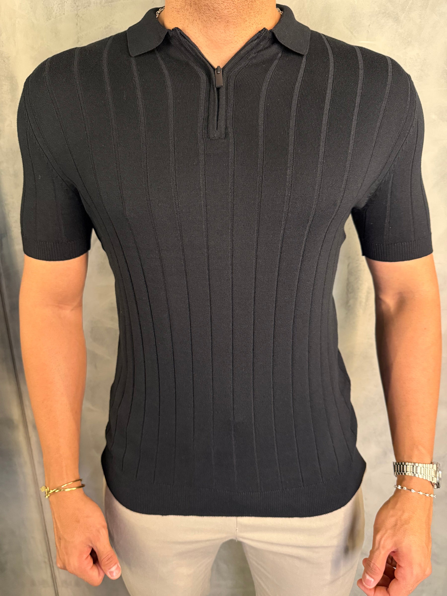 POLO TRICOT ZIPER PONTO H