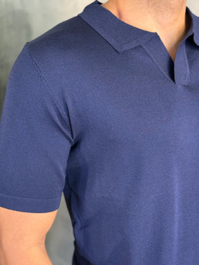 POLO TRICOT SEM BOTÃO PONTO H