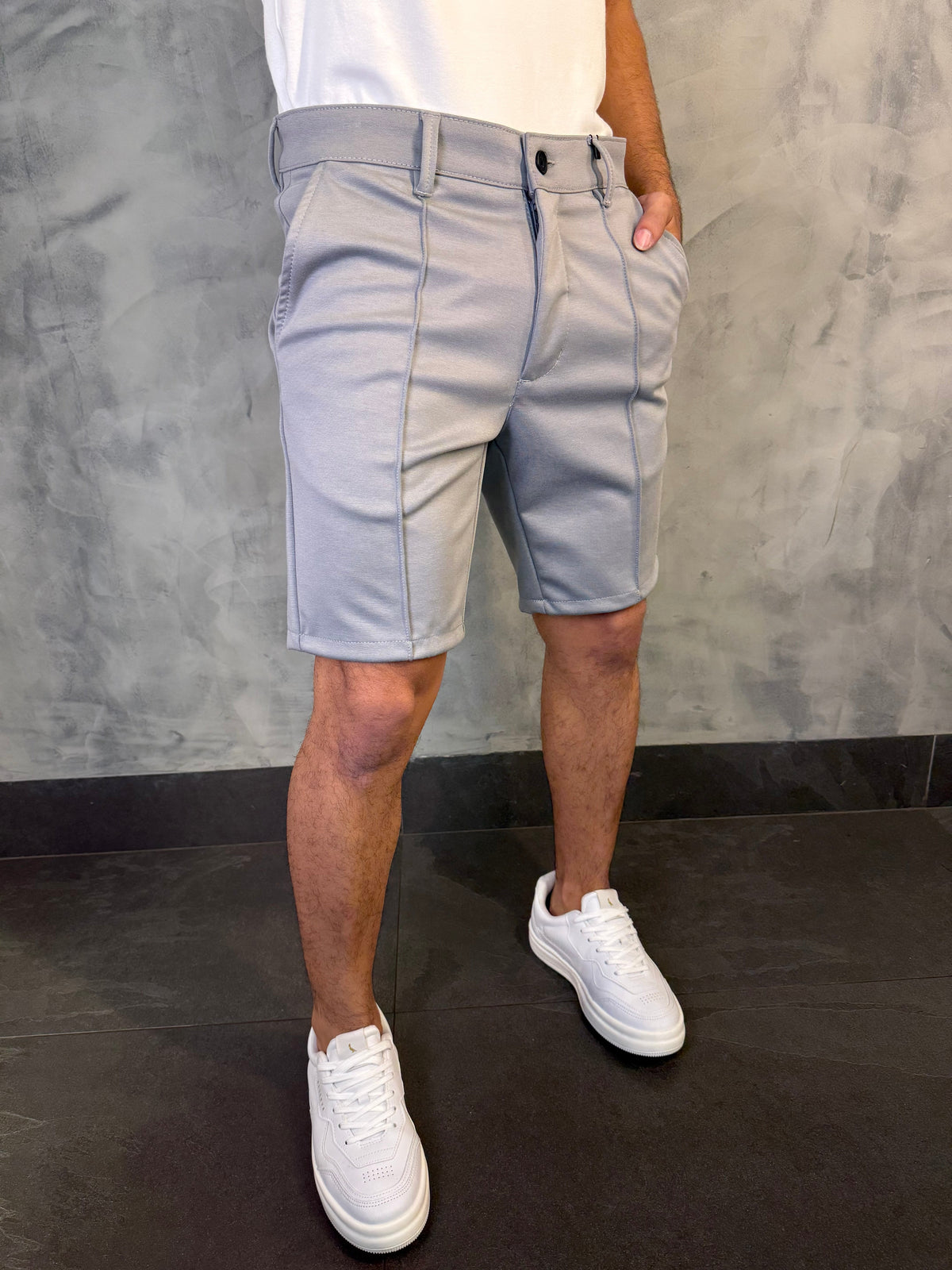 BERMUDA ALF. MALHA VISCOFLEX KINGEJOE CINZA