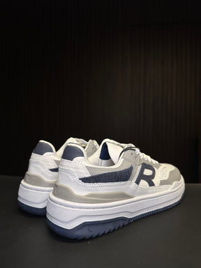 TÊNIS R-BROOX RESERVA PRATA/BRANCO/MARINHO