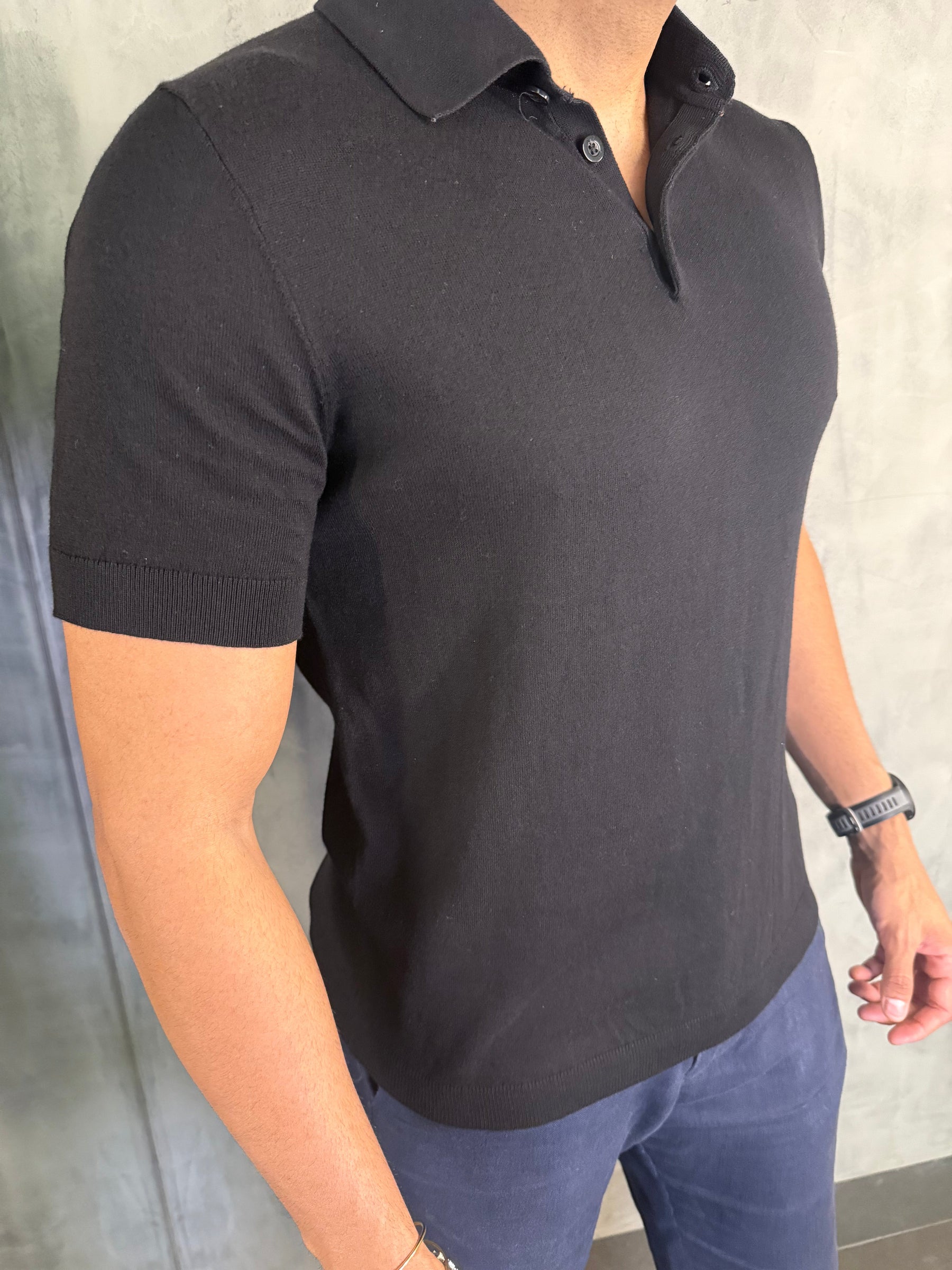 POLO TRICOT RESERVA PRETO