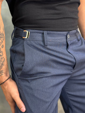 BERMUDA ALF. CASUAL-DAY C/ AJUSTE CINTURA PONTO H MARINHO