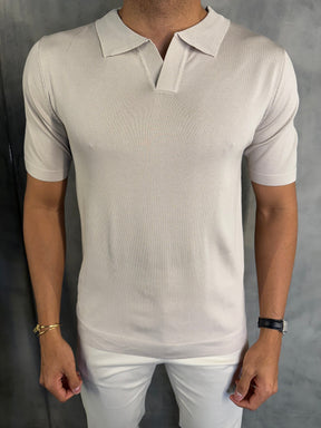 POLO TRICOT SEM BOTÃO PONTO H
