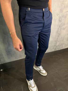 CALÇA ALF. MÔNACO AJUSTE CATRACA PONTO H MARINHO