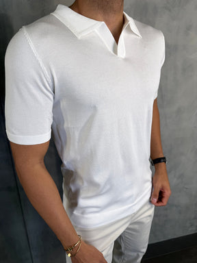 POLO TRICOT SEM BOTÃO PONTO H