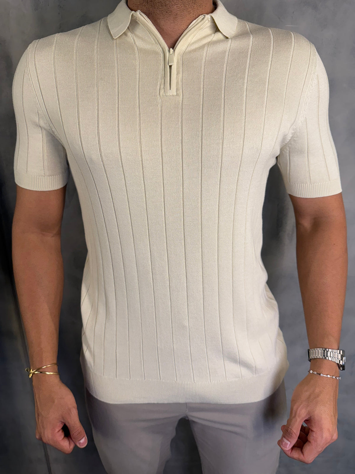 POLO TRICOT ZIPER PONTO H