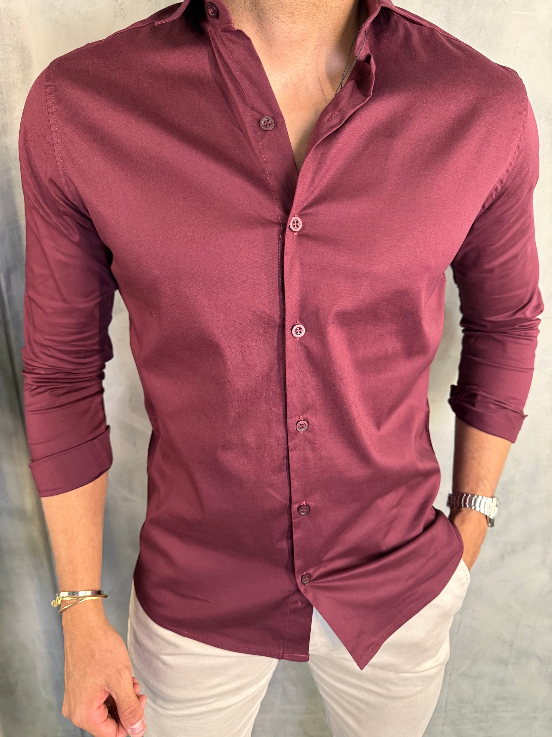 CAMISA MANGA LONGA PONTO H BORDO