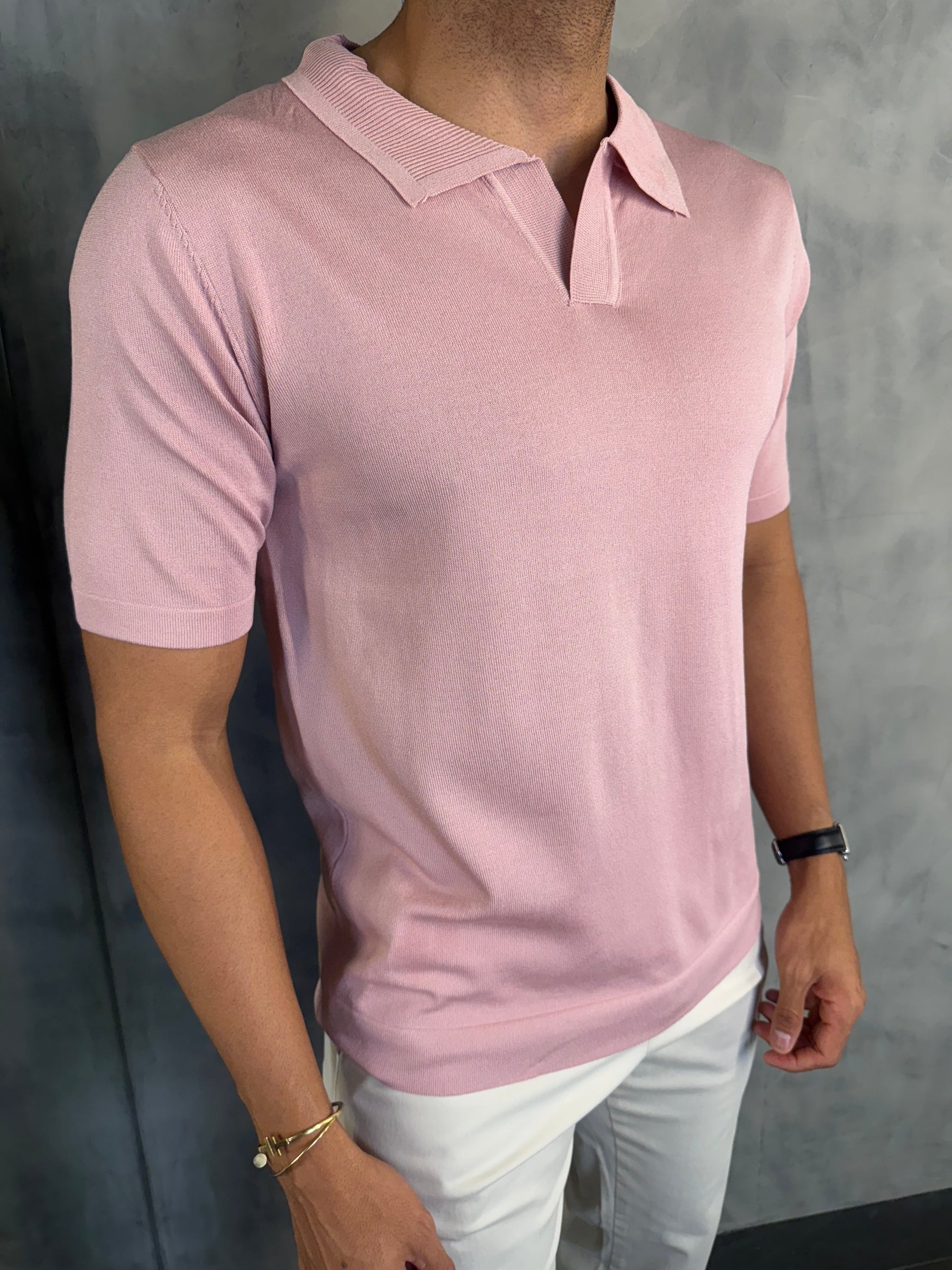 POLO TRICOT SEM BOTÃO PONTO H