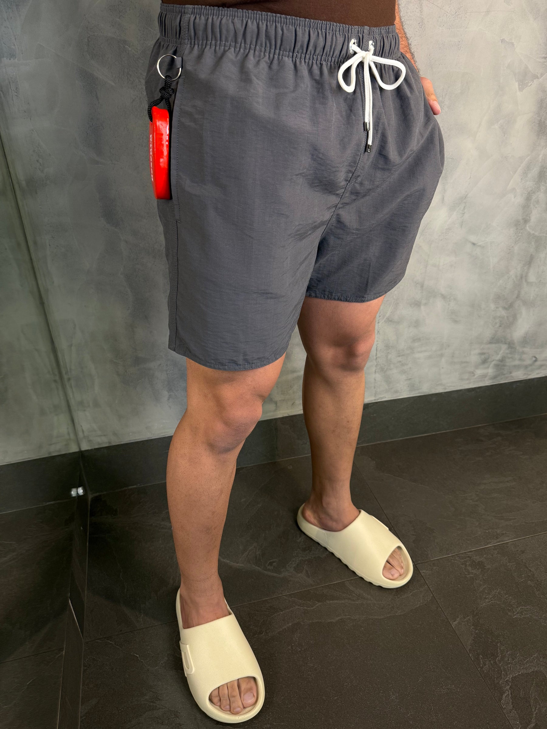 SHORT PRAIA LISO PREMIUM RSV FULIGEM