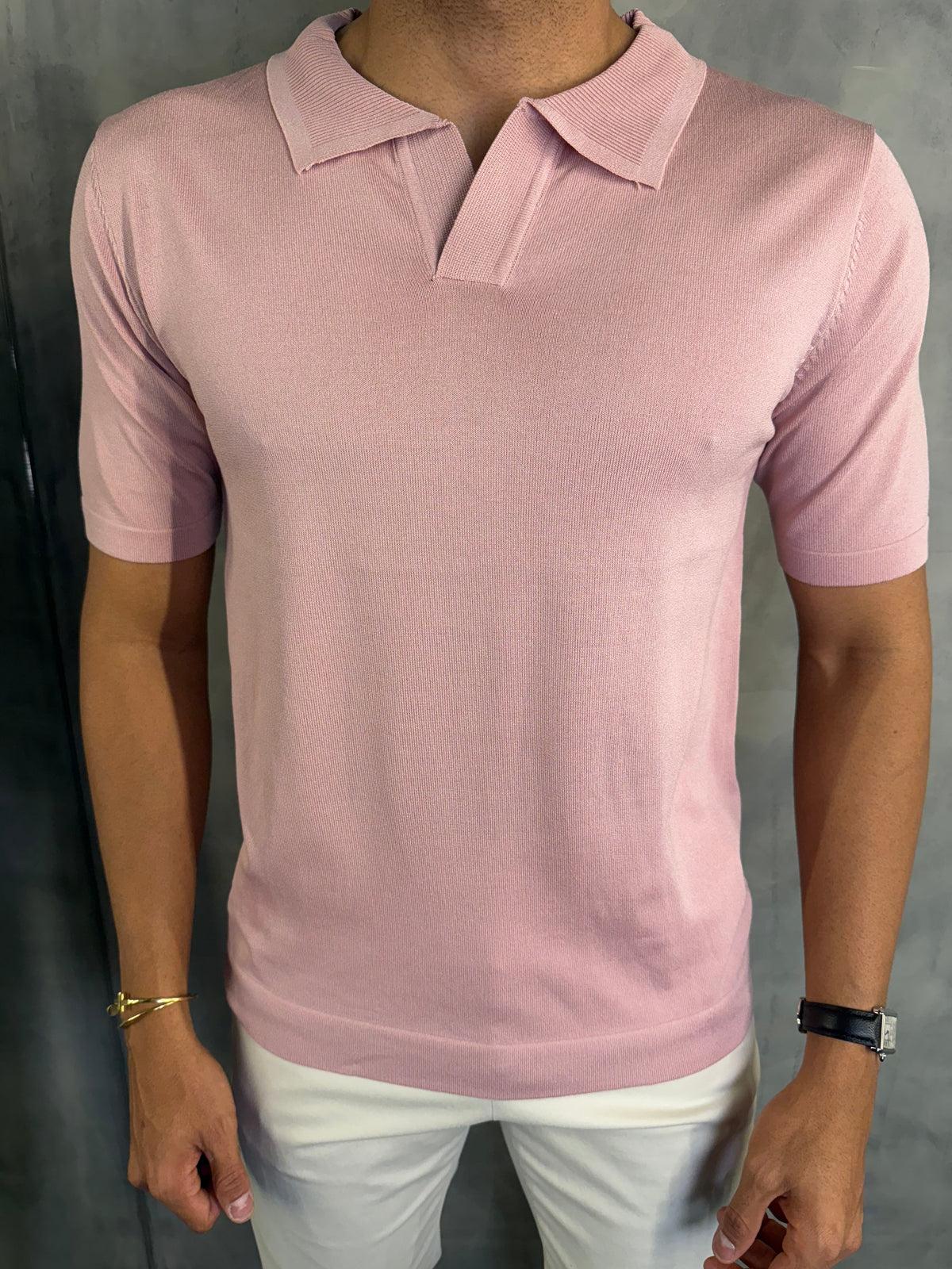 POLO TRICOT SEM BOTÃO PONTO H