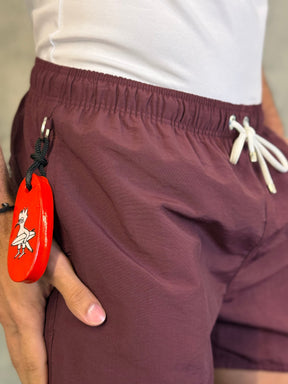 SHORT PRAIA LISO PREMIUM RSV VINHO