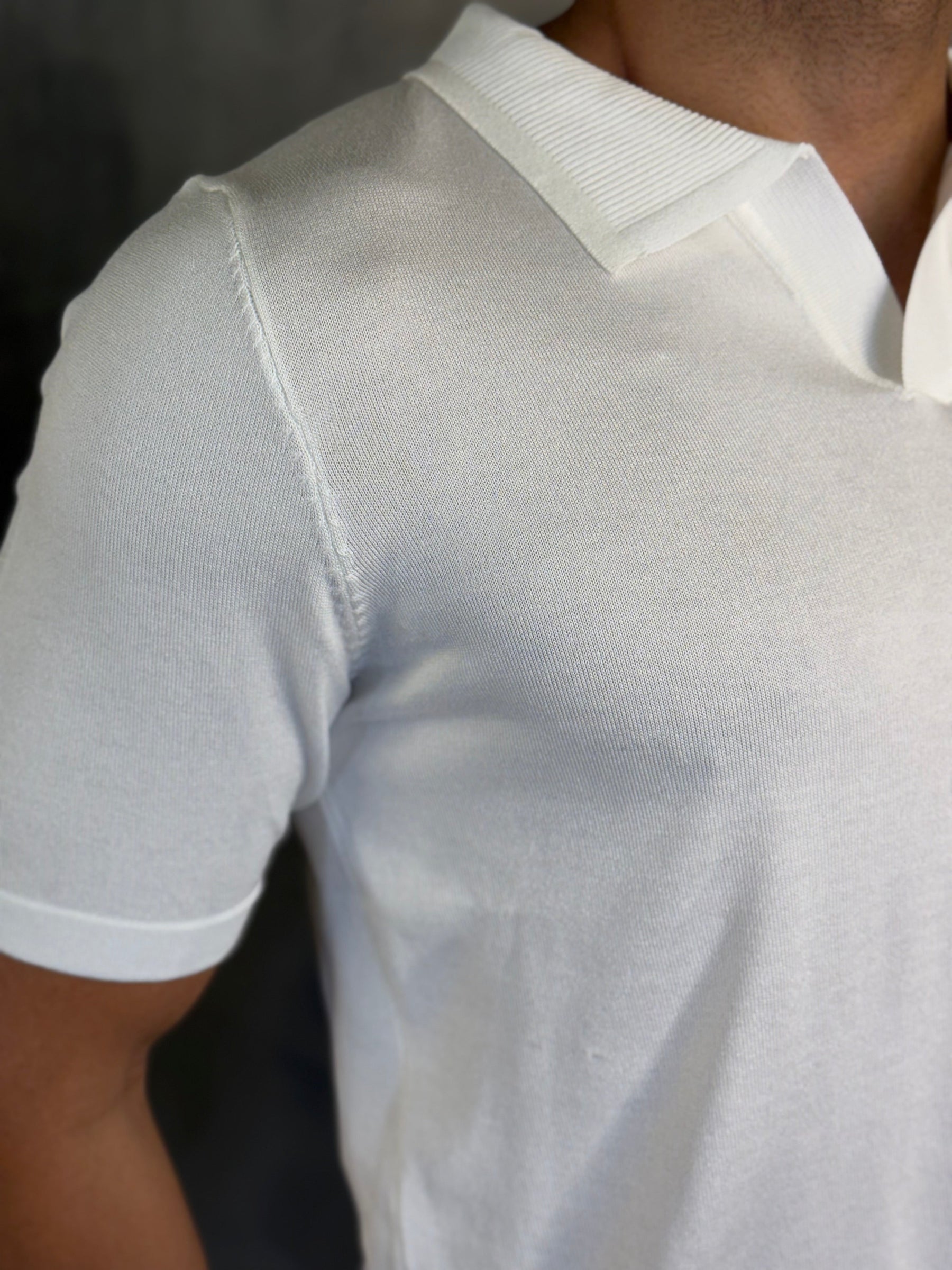 POLO TRICOT SEM BOTÃO PONTO H