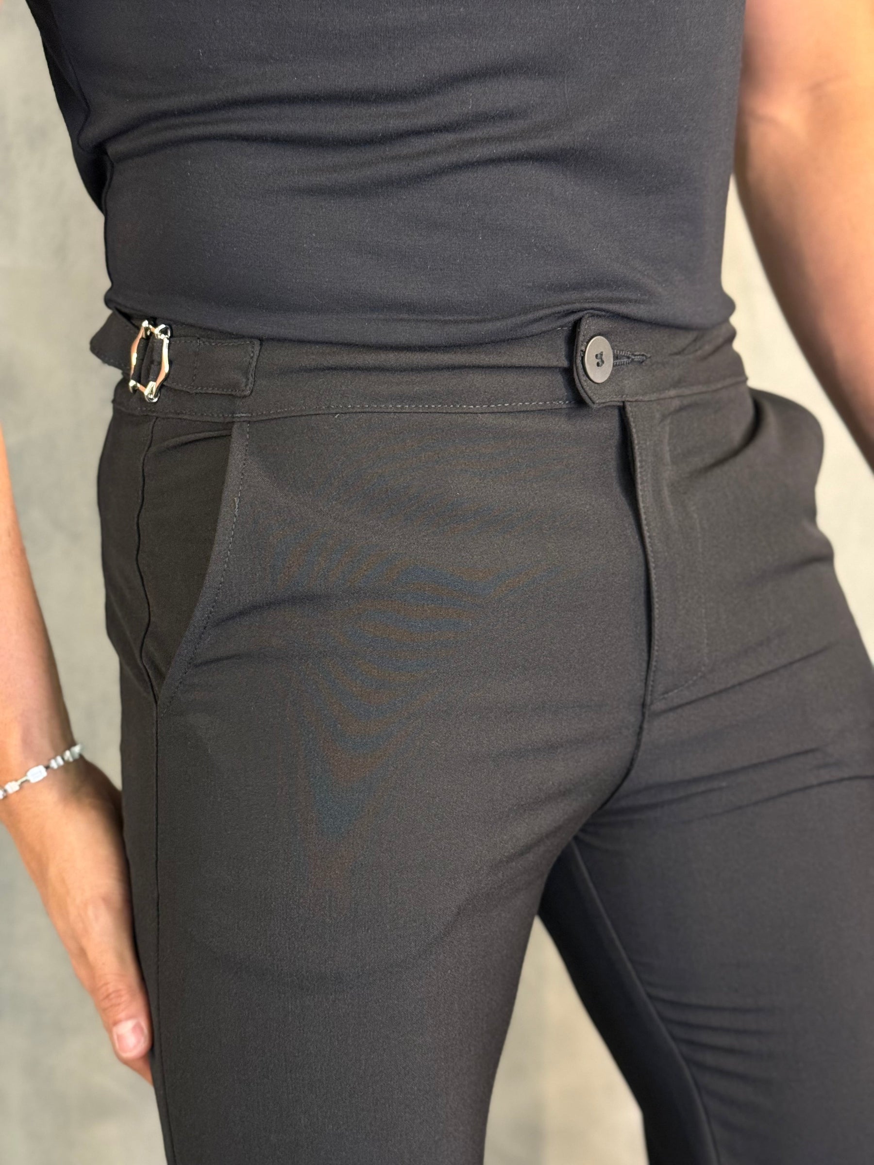 CALÇA ALF. ROMA PONTO H PRETO