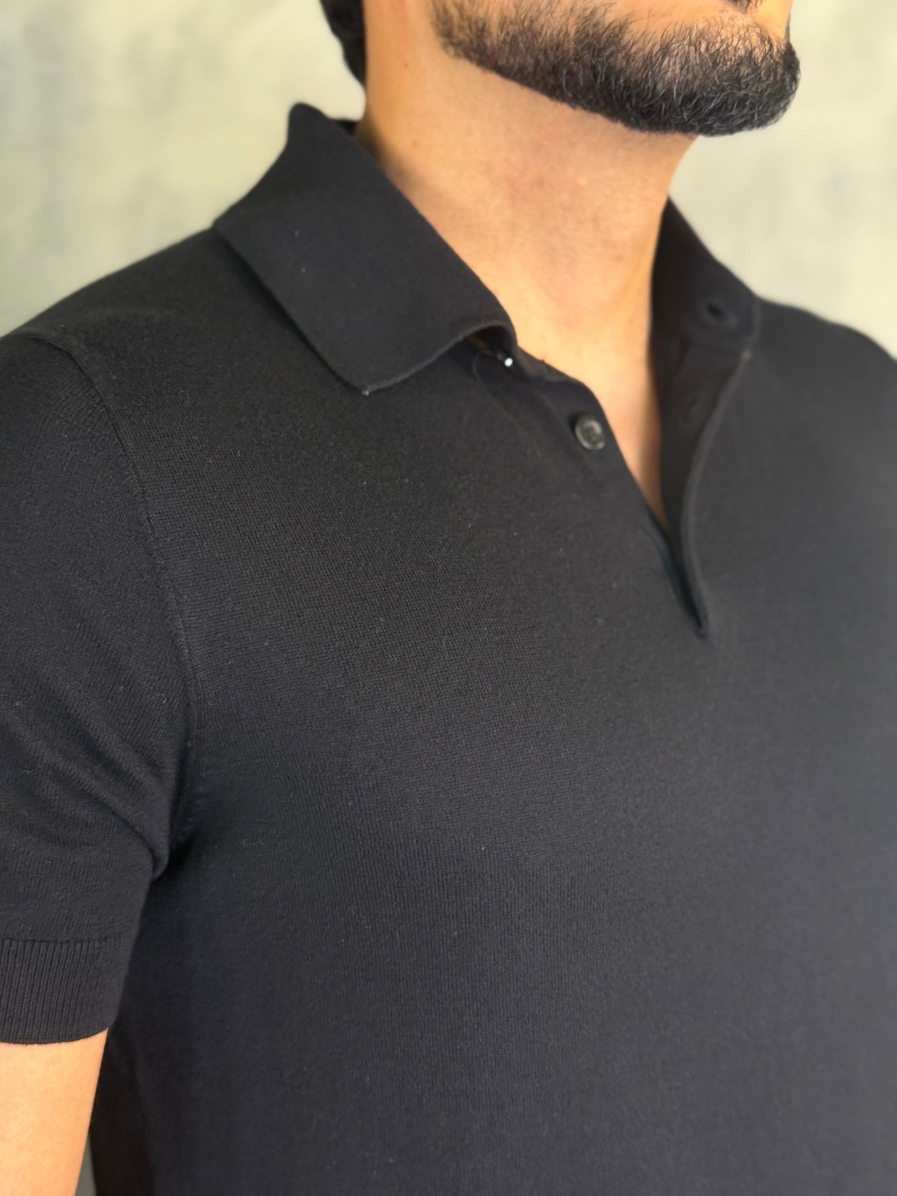 POLO TRICOT RESERVA PRETO
