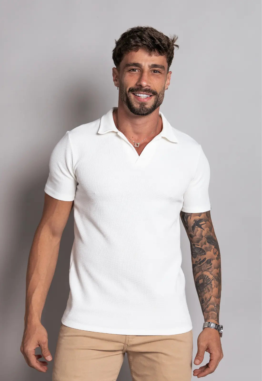 Kit 5 Camisas Polo Italiana Tricot - Oferta Relâmpago
