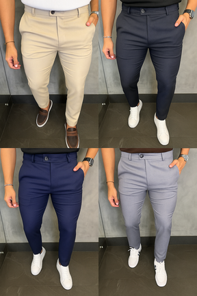 KIT 4 CALÇA ALFAIATARIA SKINNY STRETC