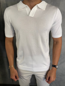 POLO TRICOT SEM BOTÃO PONTO H
