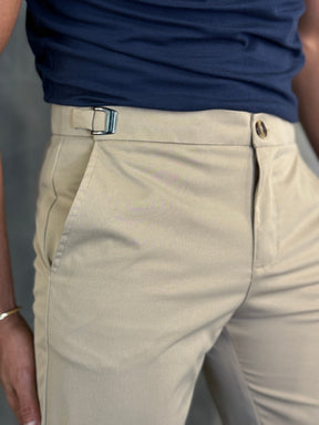 CALÇA ALF. MÔNACO AJUSTE CATRACA PONTO H KAKHI