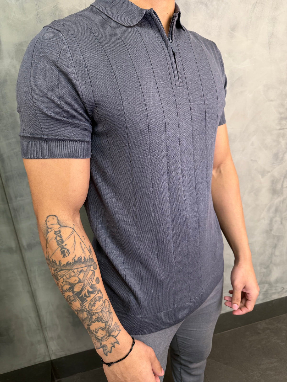 POLO TRICOT ZIPER PONTO H