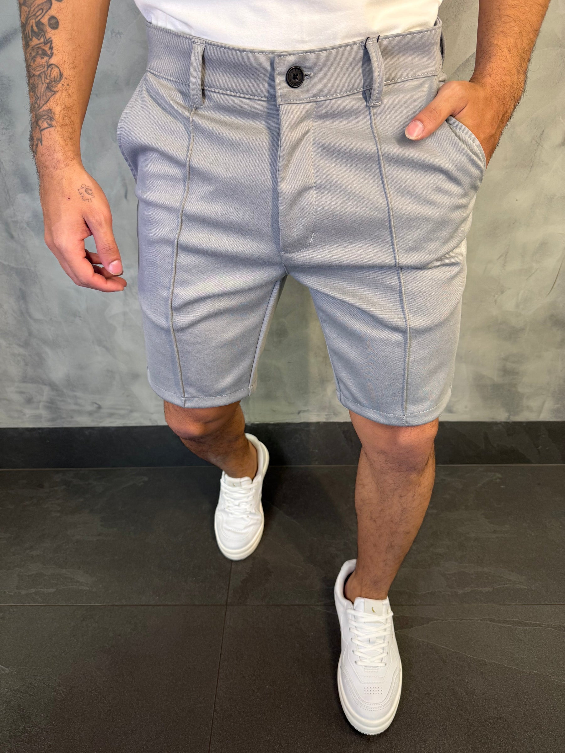 BERMUDA ALF. MALHA VISCOFLEX KINGEJOE CINZA