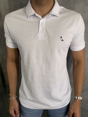 POLO PIQUET PATCH TRICOLOR RSV BRANCO