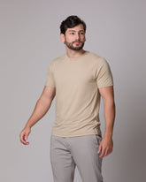 T SHIRT TECH PONTO H CHAMPAGNE